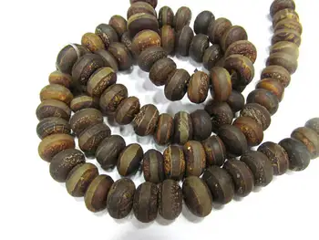 2strands 16" Matte Tibetan Agate Beads Tibetan DZi agate barrel rondelle abacus beads brown lattice pattern 8-12mm
2strands 16" Matte Tibetan Agate Beads Tibetan DZi agate barrel rondelle abacus beads brown lattice pattern 8-12mm