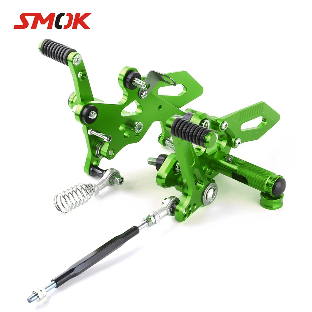 SMOK мотоциклетная Регулируемая правая и левая подставка для ног подножки для Kawasaki Ninja 250 300 Z300 2013 2014 2015 2016
SMOK мотоциклетная Регулируемая правая и левая подставка для ног подножки для Kawasaki Ninja 250 300 Z300 2013 2014 2015 2016