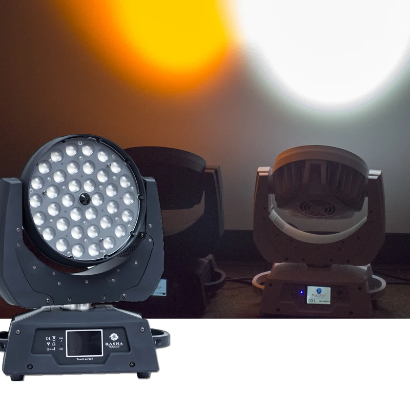 (Pack of 12) RASHA STAGE LIGHT-36pcs*15W 5in1 RGBAW ZOOM LED Moving Head Wash Light With Powercon For Event Club
(Pack of 12) RASHA STAGE LIGHT-36pcs*15W 5in1 RGBAW ZOOM LED Moving Head Wash Light With Powercon For Event Club