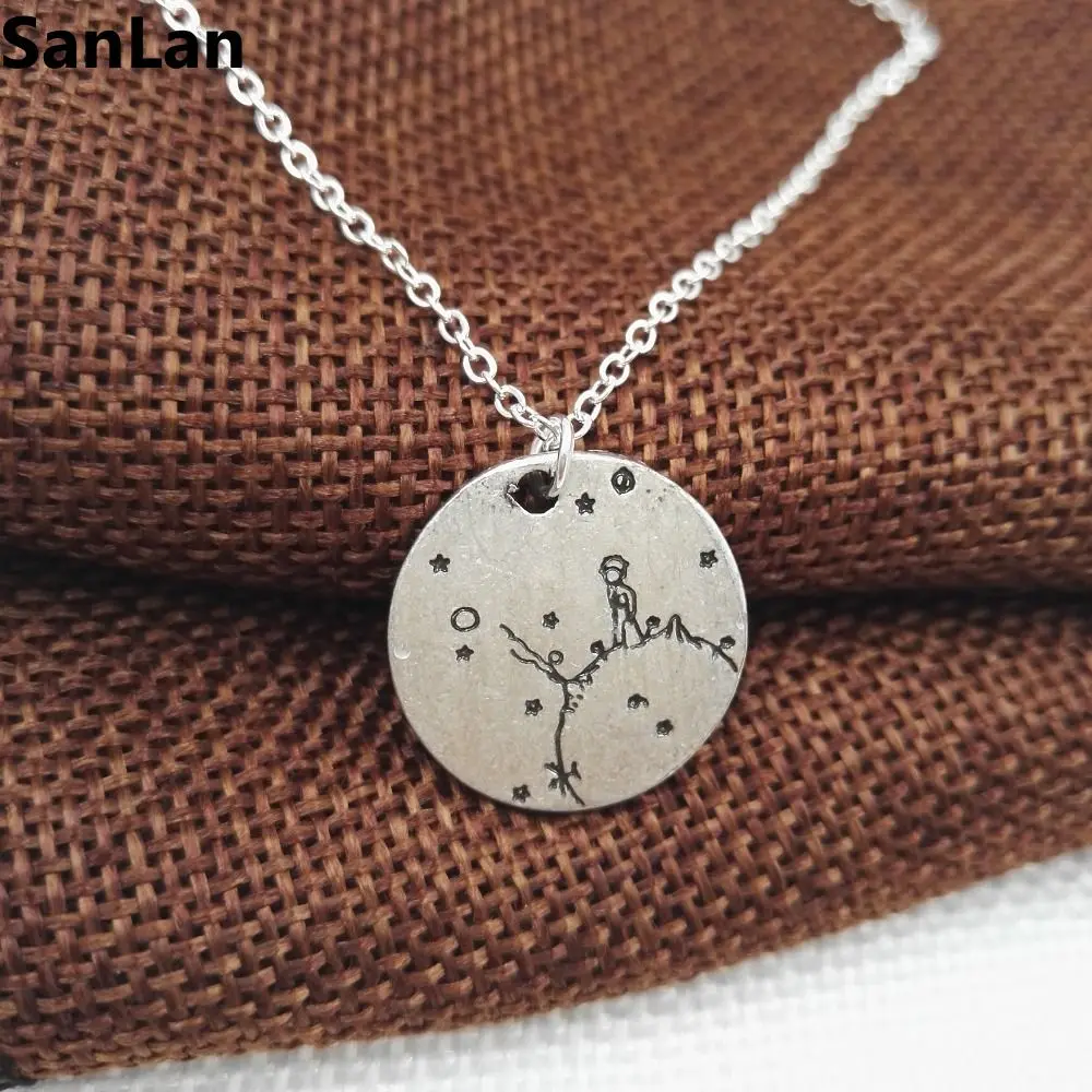 15design new Arrival lonely The Little Prince Necklace under the moon with star Gift for Her Reader Book girl Lover Gift SanLan
15design new Arrival lonely The Little Prince Necklace under the moon with star Gift for Her Reader Book girl Lover Gift SanLan