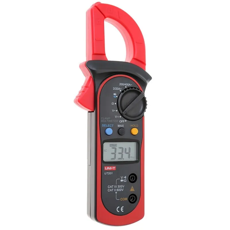 UNI-T UT201 LCD Digital Clamp Multimeter Ohm DMM DC AC Voltmeter FREE SHIPPING multimeter digital professional UT201
UNI-T UT201 LCD Digital Clamp Multimeter Ohm DMM DC AC Voltmeter FREE SHIPPING multimeter digital professional UT201
