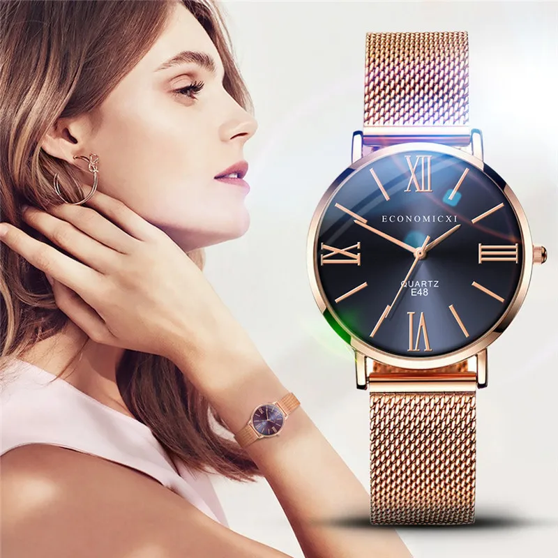 Women Watch Ultra-Thin Dial Roman Numerals Ladies Watch Steel Mesh Belt Watches Quartz Wristwatches Clock Relogio Feminino #W
Women Watch Ultra-Thin Dial Roman Numerals Ladies Watch Steel Mesh Belt Watches Quartz Wristwatches Clock Relogio Feminino #W