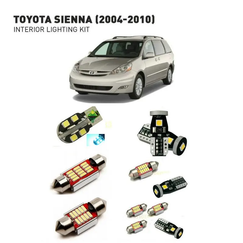 Led interior lights For Toyota sienna 2004-2010 17pc Led Lights For Cars lighting kit automotive bulbs Canbus
Led interior lights For Toyota sienna 2004-2010 17pc Led Lights For Cars lighting kit automotive bulbs Canbus
