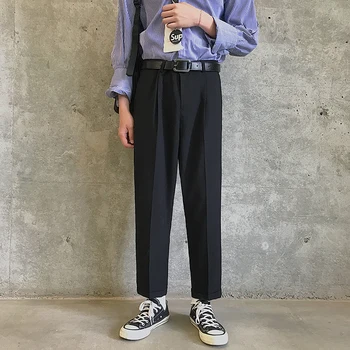2019 Men's Solid Color Leisure Cotton Casual Pants Western-style Trousers Loose Fashion Trend Black/Apricot Suit Pants M-2XL
2019 Men's Solid Color Leisure Cotton Casual Pants Western-style Trousers Loose Fashion Trend Black/Apricot Suit Pants M-2XL