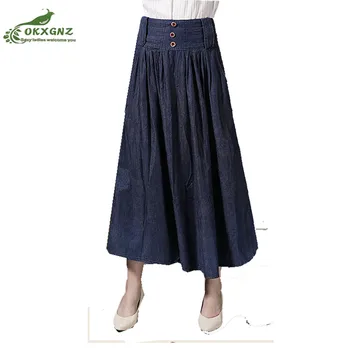 Thin high waist denim skirt half length skirt female 2020 New summer fashion plus size S-6XL denim pleated skirt skirt OKXGNZ
Thin high waist denim skirt half length skirt female 2020 New summer fashion plus size S-6XL denim pleated skirt skirt OKXGNZ