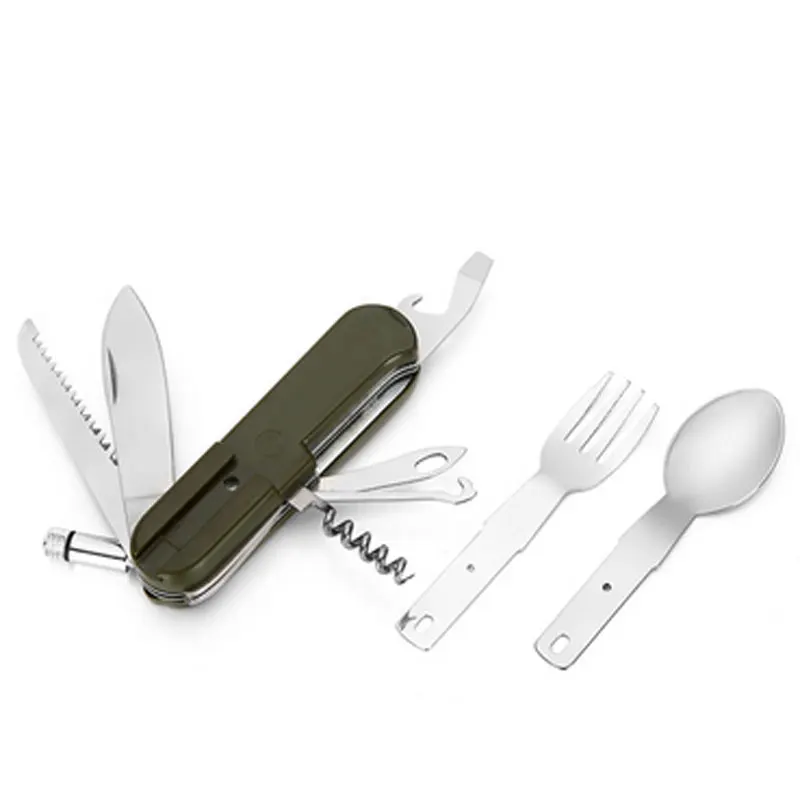 Multi tools Outdoor tools Multifunctional pocket Stainless steel Tableware Folding Knife And Fork Portable Outdoor Camping Trip
Multi tools Outdoor tools Multifunctional pocket Stainless steel Tableware Folding Knife And Fork Portable Outdoor Camping Trip