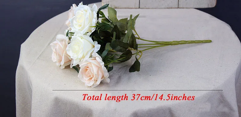 roses artificial flower bouquet wedding home decor (25)