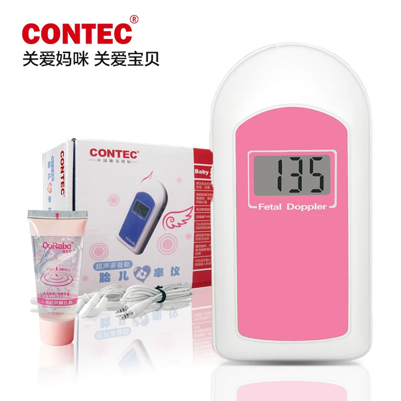 Contec Baby-Sound-B Handheld Fetal Doppler ,Baby Heart Rate Monitor ,2MH sensitive ultrasonic probe ,with Free Gel 
Contec Baby-Sound-B Handheld Fetal Doppler ,Baby Heart Rate Monitor ,2MH sensitive ultrasonic probe ,with Free Gel