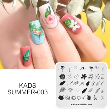 KADS New Nail Stamping Plates Summer Nature Stamping Template Image Plate Nail Manicure Color Palette Layered Design
KADS New Nail Stamping Plates Summer Nature Stamping Template Image Plate Nail Manicure Color Palette Layered Design