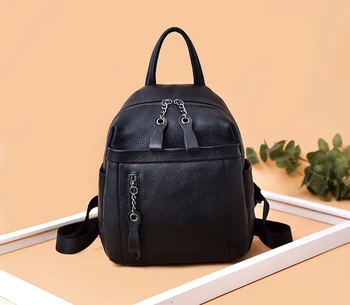 Female Leather Backpack Fashion Business Backpack Casual Wild High-end Ladies Cowhide Bag Elegant Design Simple Style Girl Bag
Female Leather Backpack Fashion Business Backpack Casual Wild High-end Ladies Cowhide Bag Elegant Design Simple Style Girl Bag