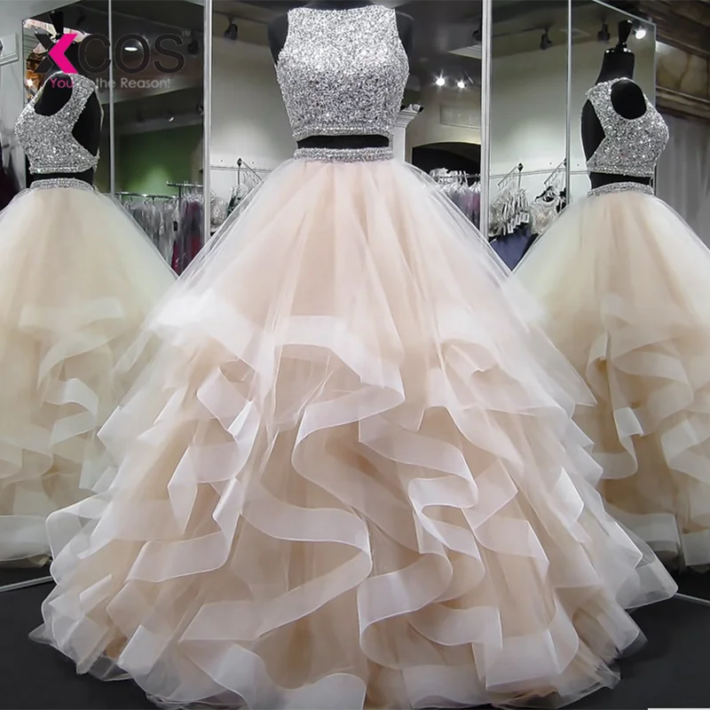 XCOS Two Piece Prom Dress Bead Bodice Vestidos de fiesta largos elegantes de gala Ball Gown Formal Evening Dress Gala jurken
XCOS Two Piece Prom Dress Bead Bodice Vestidos de fiesta largos elegantes de gala Ball Gown Formal Evening Dress Gala jurken