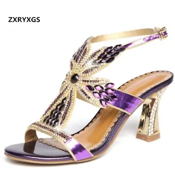Luxurious Rhinestone Women Shoes Fashion Sandals 2019 New Summer Women Sandals High Heels Genuine Leather Shoes Woman Sandals
Luxurious Rhinestone Women Shoes Fashion Sandals 2019 New Summer Women Sandals High Heels Genuine Leather Shoes Woman Sandals