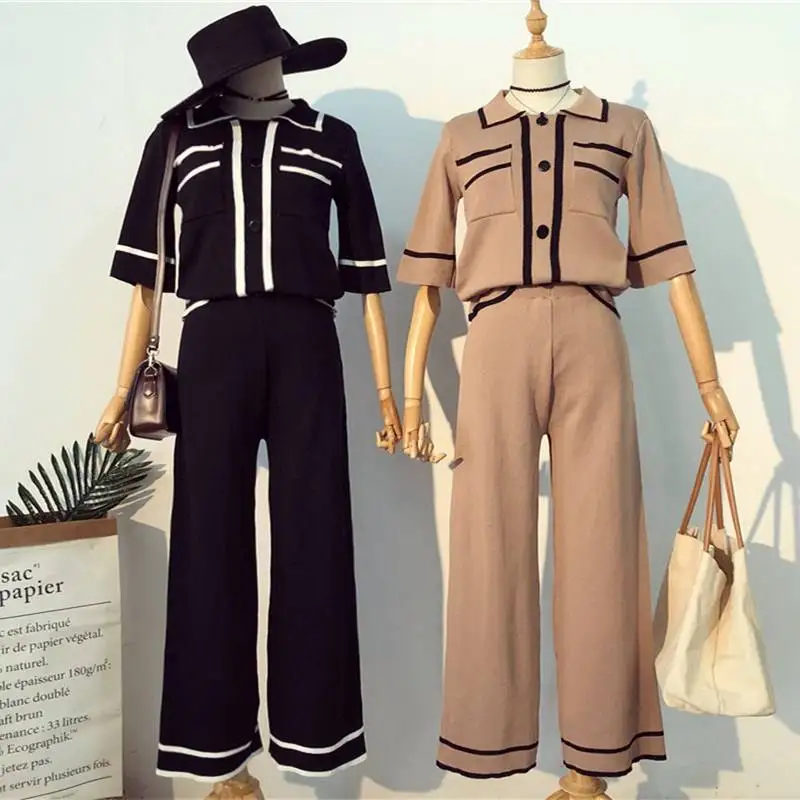 Amolapha Women Casual Sweaters Long Pants Sets Long Sleeve Turn-down Collar Jumpers Pullovers Wide Leg Trousers Suits
Amolapha Women Casual Sweaters Long Pants Sets Long Sleeve Turn-down Collar Jumpers Pullovers Wide Leg Trousers Suits