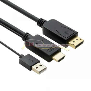DisplayPort DP 20Pin to HDMI Source Male Sink 4K 2K Video Cable for PC Laptop Monitor 2m 200cm Black
DisplayPort DP 20Pin to HDMI Source Male Sink 4K 2K Video Cable for PC Laptop Monitor 2m 200cm Black