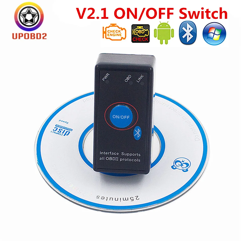 Bluetooth elm 327 v2.1 Power Switch OBDII ELM 327 Switch Car Diagnostic Tool Multi-Language OBD 2 For Android Torque elm327 MINI
Bluetooth elm 327 v2.1 Power Switch OBDII ELM 327 Switch Car Diagnostic Tool Multi-Language OBD 2 For Android Torque elm327 MINI