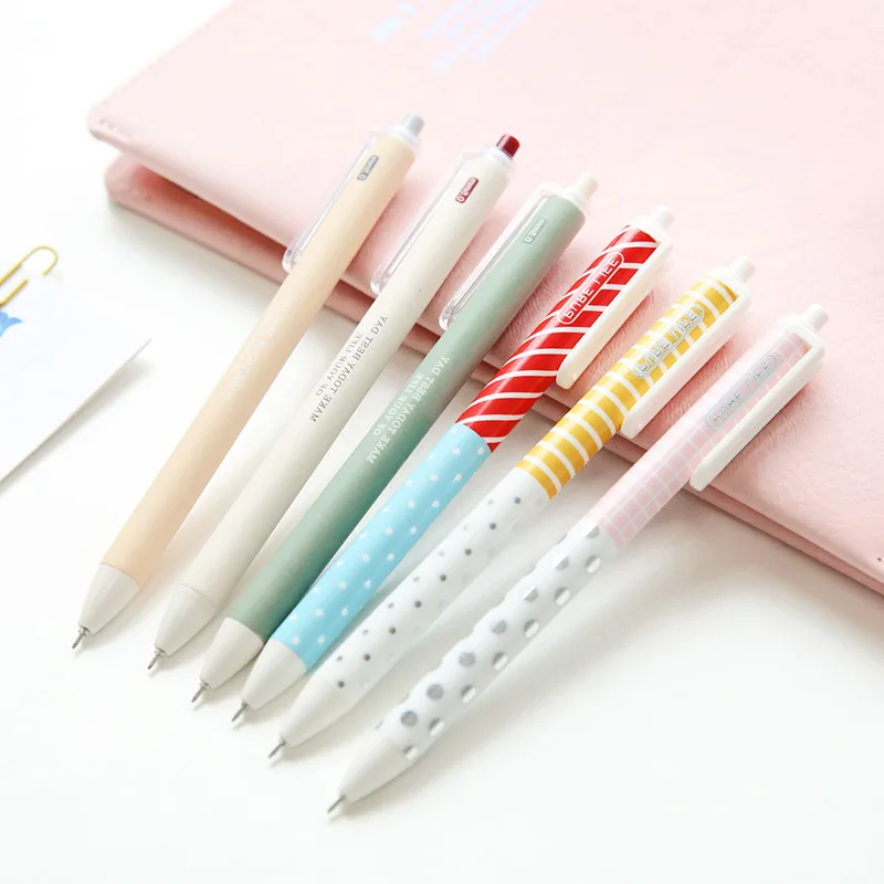 6 pcs Pure color gel pen Black ink 0.5mm ballpoint pens for writing signature Stationery Office tools school supplies CB497
6 pcs Pure color gel pen Black ink 0.5mm ballpoint pens for writing signature Stationery Office tools school supplies CB497
