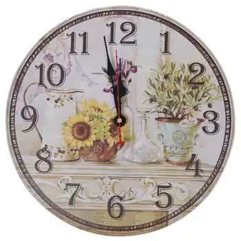 Vintage Antique Style 34cm Wall Clock Home Bedroom Retro Kitchen Quartz (Pattern:lavender)
Vintage Antique Style 34cm Wall Clock Home Bedroom Retro Kitchen Quartz (Pattern:lavender)
