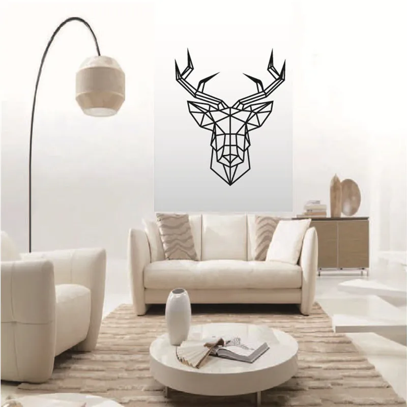 Geometric 2 size deer head Removable Wall Stickers Personalized Wall Sticker decals for kids living room bedroom Decoration
Geometric 2 size deer head Removable Wall Stickers Personalized Wall Sticker decals for kids living room bedroom Decoration