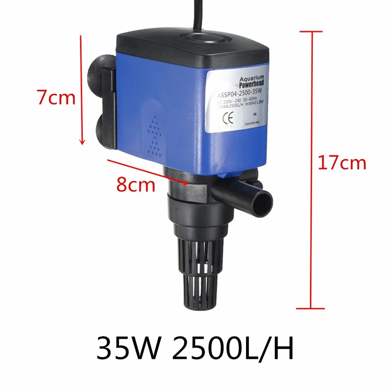 1x 12W 15W 20W 25W 35W 45W 3-in-1 Wave Maker Purifier Filter Oxygen Water Pump Aquarium Fish Tank Powerhead
1x 12W 15W 20W 25W 35W 45W 3-in-1 Wave Maker Purifier Filter Oxygen Water Pump Aquarium Fish Tank Powerhead