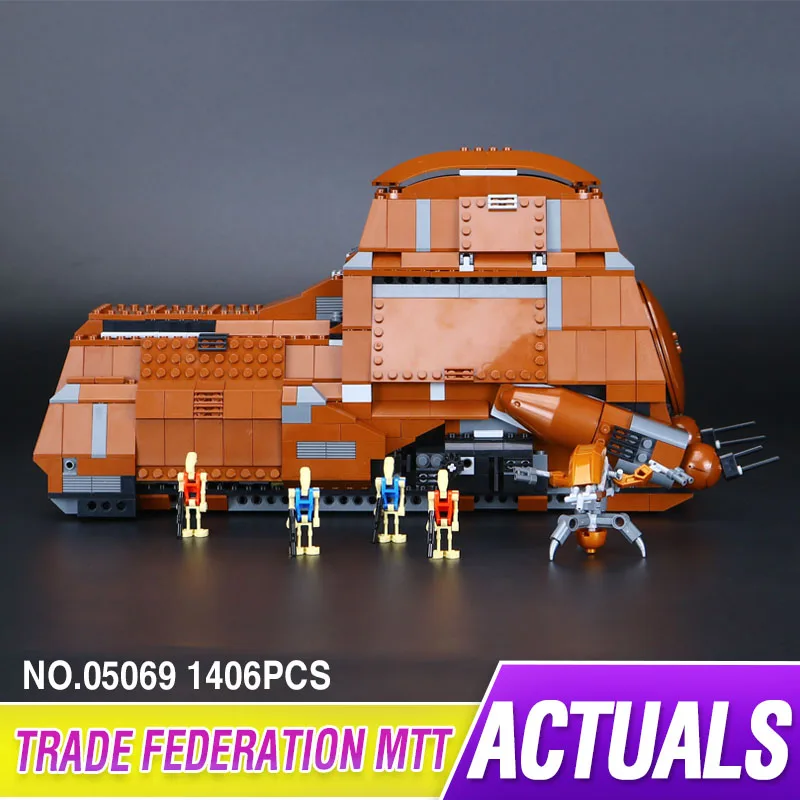 Lepin 05069 1338Pcs Star Series Wars The Federation Transportation Tank Set Children Building Blocks Bricks Toys Model 7662
Lepin 05069 1338Pcs Star Series Wars The Federation Transportation Tank Set Children Building Blocks Bricks Toys Model 7662