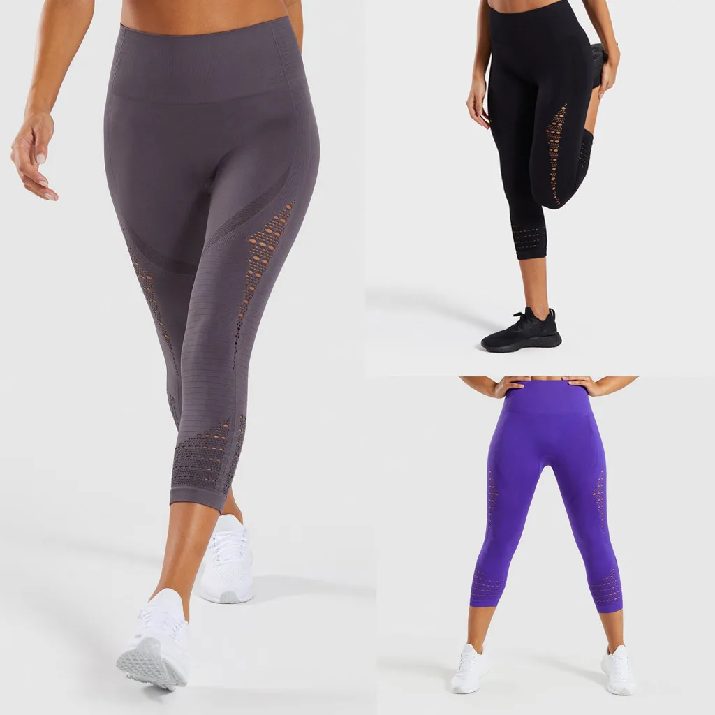 Ladie Hollow-out High-waist Hip-up Yoga Pants Leisure Running Seven-minut Pants lulu yoga sportswear woman gym #20
Ladie Hollow-out High-waist Hip-up Yoga Pants Leisure Running Seven-minut Pants lulu yoga sportswear woman gym #20