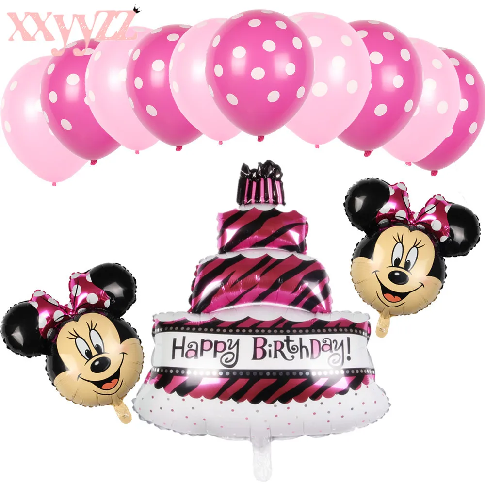 XXYYZZ 13pcs Mickey Minnie Mouse Cake Star Heart Foil Helium Balloon Latex Globos Baby Shower Birthday Party Decor Supplies Kids
XXYYZZ 13pcs Mickey Minnie Mouse Cake Star Heart Foil Helium Balloon Latex Globos Baby Shower Birthday Party Decor Supplies Kids