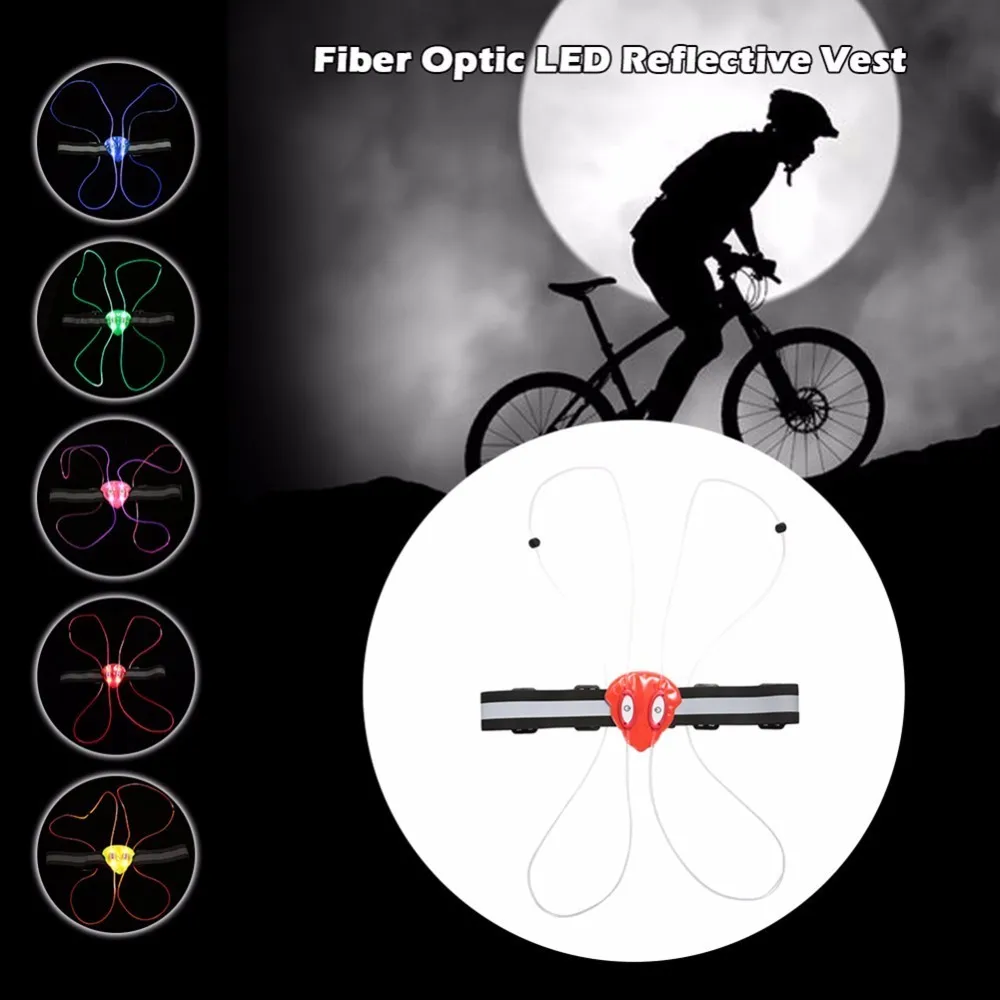 Outdoor Illuminated Reflective Cycling Vest Belt Unisex (5)