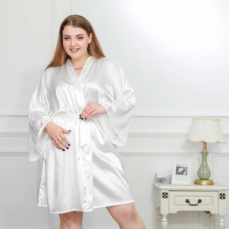L-4XLPajamas women summer ice silk sexy nightdress large size fat mm short sleeve thin section Loose V-neck silk home service
L-4XLPajamas women summer ice silk sexy nightdress large size fat mm short sleeve thin section Loose V-neck silk home service