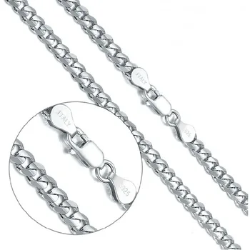 925 Silver Necklace for Men/ Boys, Sterling Silver Horsewhip Chain Necklace, 4.2mm /5mm Cool Choker Necklace
925 Silver Necklace for Men/ Boys, Sterling Silver Horsewhip Chain Necklace, 4.2mm /5mm Cool Choker Necklace