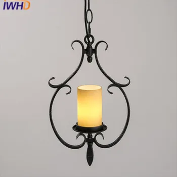 IWHD American Style Loft Industrial Vintage Pendant Light Led Iron Retro Hanging Lamp Candle Glass Hanglamp Kitchen Lights
IWHD American Style Loft Industrial Vintage Pendant Light Led Iron Retro Hanging Lamp Candle Glass Hanglamp Kitchen Lights