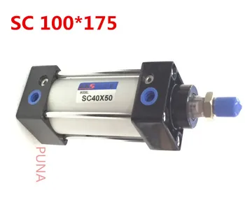 100mm Bore 175mm Stroke 1/2" BSP Pull Rod 100x175 Standard Pneumatic Air Cylinder SC 100*175 100-175 Airtac Type
100mm Bore 175mm Stroke 1/2" BSP Pull Rod 100x175 Standard Pneumatic Air Cylinder SC 100*175 100-175 Airtac Type