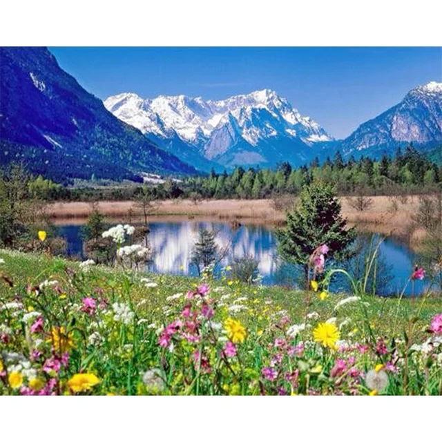 5D Diy diamond painting cross stitch kit embroidery mosaic pattern Snow mountain scenery arts and crafts picture gift
5D Diy diamond painting cross stitch kit embroidery mosaic pattern Snow mountain scenery arts and crafts picture gift