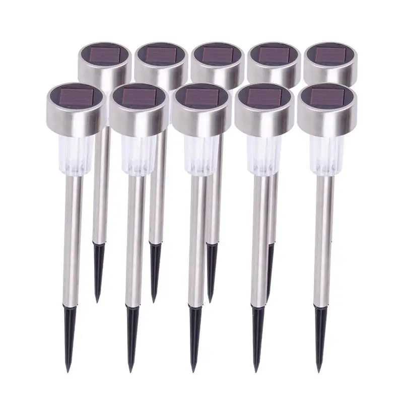 10pcs Solar Panel LED Spike Spot Light Spotlight Landscape Garden Yard Path Lawn Solar Lamps Outdoor Grounding Sun Light
10pcs Solar Panel LED Spike Spot Light Spotlight Landscape Garden Yard Path Lawn Solar Lamps Outdoor Grounding Sun Light
