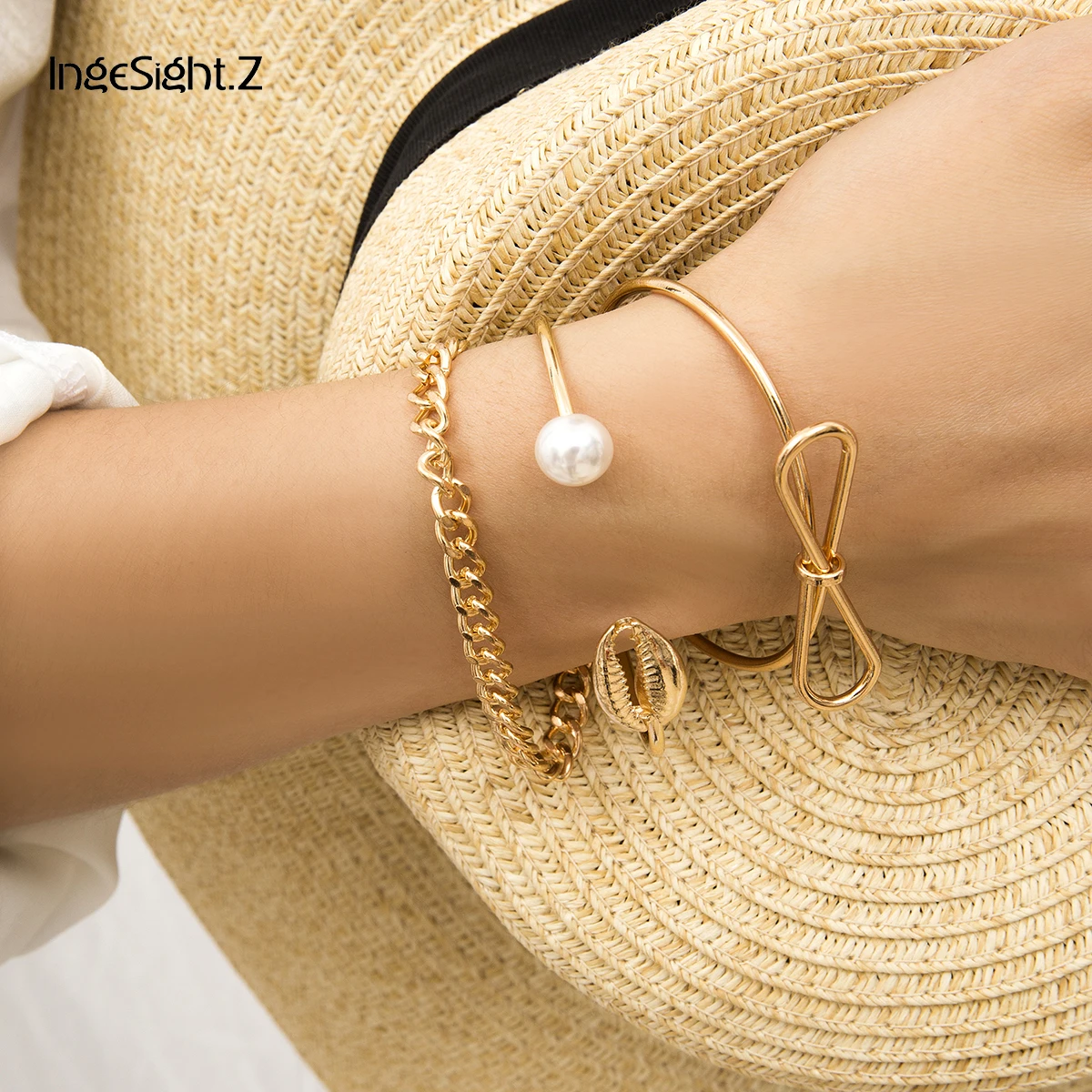 IngeSight.Z 3Pcs/Set Boho Alloy Shell Pearl Bracelets Bangles Charm Bowknot Cuff Open Bracelet Set Wrist Chain for Women Jewelry
IngeSight.Z 3Pcs/Set Boho Alloy Shell Pearl Bracelets Bangles Charm Bowknot Cuff Open Bracelet Set Wrist Chain for Women Jewelry