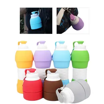 Portable Silicone Water Bottle 580ML Retractable Folding Coffee Bottle Outdoor Travel Drinking Collapsible Sport Drink Kettle
Portable Silicone Water Bottle 580ML Retractable Folding Coffee Bottle Outdoor Travel Drinking Collapsible Sport Drink Kettle
