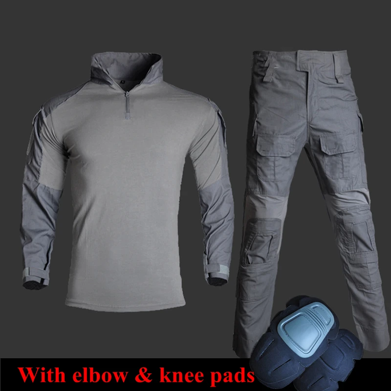 Army Tactical Military Uniform with Elbow & Knee Pads Camouflage Hiking Hunting Suits Airsoft Shooting Paintball Clothing Sets
Army Tactical Military Uniform with Elbow & Knee Pads Camouflage Hiking Hunting Suits Airsoft Shooting Paintball Clothing Sets