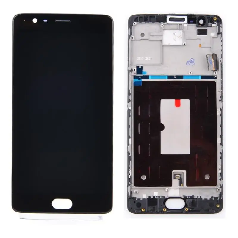 New Replacement for OnePlus 3 3T LCD Display Touch Screen Digitizer Assembly Housing Front Frame Cover for One Plus A3000 Parts
New Replacement for OnePlus 3 3T LCD Display Touch Screen Digitizer Assembly Housing Front Frame Cover for One Plus A3000 Parts
