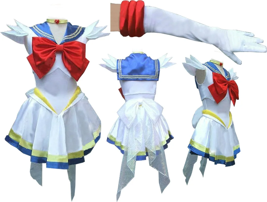Sailor Moon Sailormoon Neptune Michel косплей костюм + перчатки тиара.