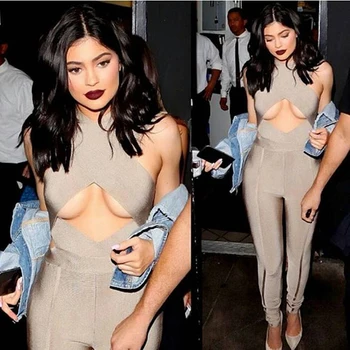 KLEEZY Bandage SEXY Women Pencil Solid V-Neck Crossover Hollow Out Jumpsuit party Bodysuit H2040
KLEEZY Bandage SEXY Women Pencil Solid V-Neck Crossover Hollow Out Jumpsuit party Bodysuit H2040