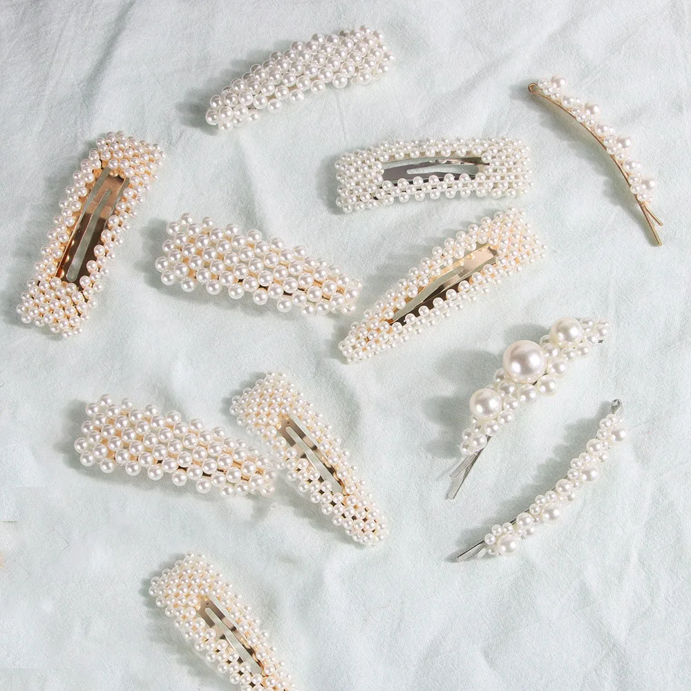 2019 New Fashion Women Pearl Hair Clip Snap Hair Barrette Stick Hairpin Hair Styling Accessories hairpin claws Dropshipping
2019 New Fashion Women Pearl Hair Clip Snap Hair Barrette Stick Hairpin Hair Styling Accessories hairpin claws Dropshipping