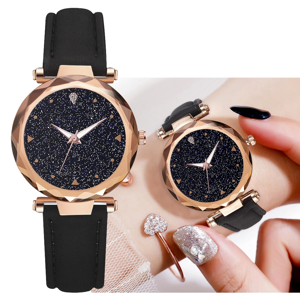 Fashion Top Brand Luxury Starry Sky Women Wrist Watches Leather Quartz Clock Modern Women Wristwatch reloj mujer
Fashion Top Brand Luxury Starry Sky Women Wrist Watches Leather Quartz Clock Modern Women Wristwatch reloj mujer