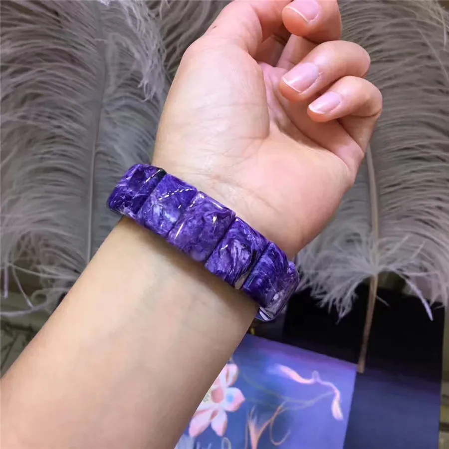 Genuine Natural Purple Charoite Gems Stone Stretch Rectangle Loose Beads Women Gift Bracelets 18*13mm
Genuine Natural Purple Charoite Gems Stone Stretch Rectangle Loose Beads Women Gift Bracelets 18*13mm