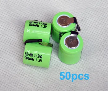 50PCS/lot 1.2V 1/3AA 500mAh Ni-Mh Nimh 1/3 AA Rechargeable Battery cell with welding feet leg pins tab flat top
50PCS/lot 1.2V 1/3AA 500mAh Ni-Mh Nimh 1/3 AA Rechargeable Battery cell with welding feet leg pins tab flat top