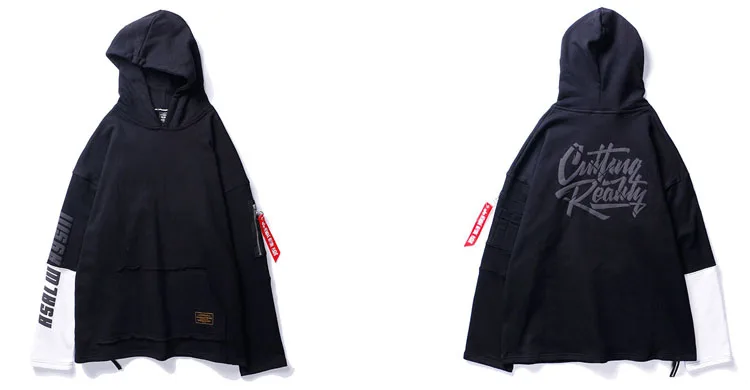 Color Block Patchwork Hoodies 12