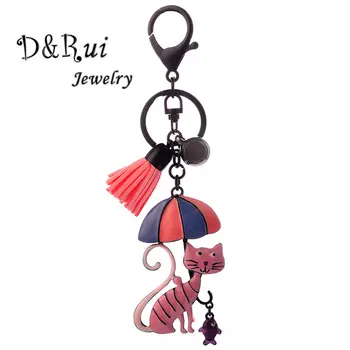 Cute Cat And Fish Key Chains for Women Enamel Zinc Alloy Fashion Girl Metal Pendant Keychain Fashion Tassels Key Chain 2019 New
Cute Cat And Fish Key Chains for Women Enamel Zinc Alloy Fashion Girl Metal Pendant Keychain Fashion Tassels Key Chain 2019 New