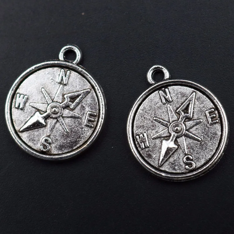 WKOUD 10pcs Antique Silver Compass Charm Alloy Pendant Vintage Necklace Bracelet DIY Metal jewelry Findings A474
WKOUD 10pcs Antique Silver Compass Charm Alloy Pendant Vintage Necklace Bracelet DIY Metal jewelry Findings A474