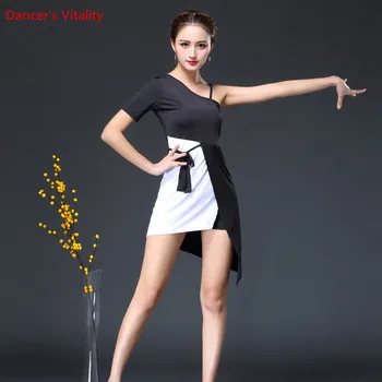 Latin Dance Dress Women black vs white Dresses Para Bailar Tango Sleeveless Latin Dance Wear Women Ice Silk Dress
Latin Dance Dress Women black vs white Dresses Para Bailar Tango Sleeveless Latin Dance Wear Women Ice Silk Dress