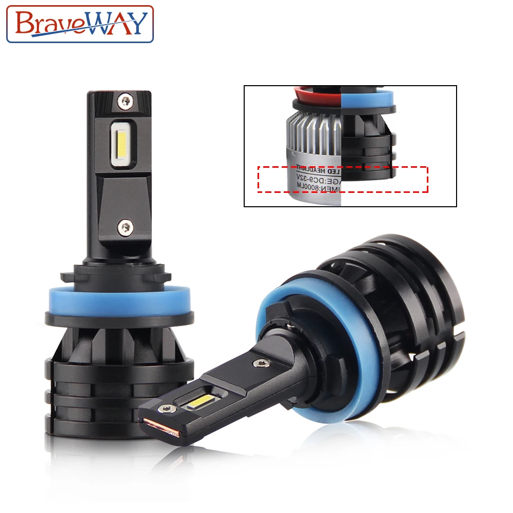 BraveWay CRE Chip H7 LED Car Light H7 9005 HB3 9006 HB4 LED Auto Bulb 6500K 12000LM 60W 12V H4 H11 LED Headlight for Motorcycle
BraveWay CRE Chip H7 LED Car Light H7 9005 HB3 9006 HB4 LED Auto Bulb 6500K 12000LM 60W 12V H4 H11 LED Headlight for Motorcycle
