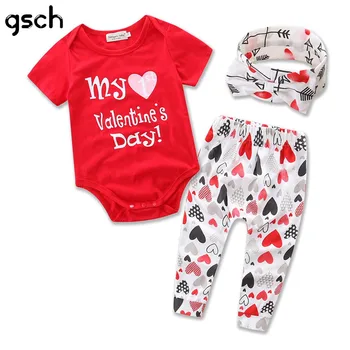 GSCH First Valentine's Day Outfit My 1st Valentines Day Girl Coming home outfit 3pcs(Bodysuit+Legging+Headband) ensemble bebes
GSCH First Valentine's Day Outfit My 1st Valentines Day Girl Coming home outfit 3pcs(Bodysuit+Legging+Headband) ensemble bebes