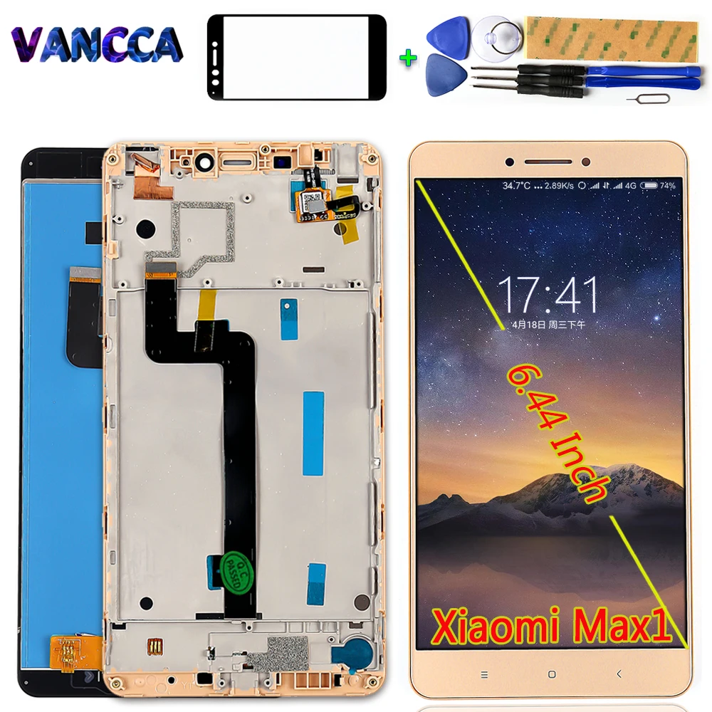 100% Tested LCD Display For Xiaomi Mi Max 6.44 inch Touch Screen 1920*1080 Digitizer Assembly Frame with Tempered Glass Tools
100% Tested LCD Display For Xiaomi Mi Max 6.44 inch Touch Screen 1920*1080 Digitizer Assembly Frame with Tempered Glass Tools